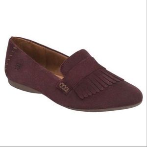 Born McGee Leather Flats Loafers Merlot 7.5